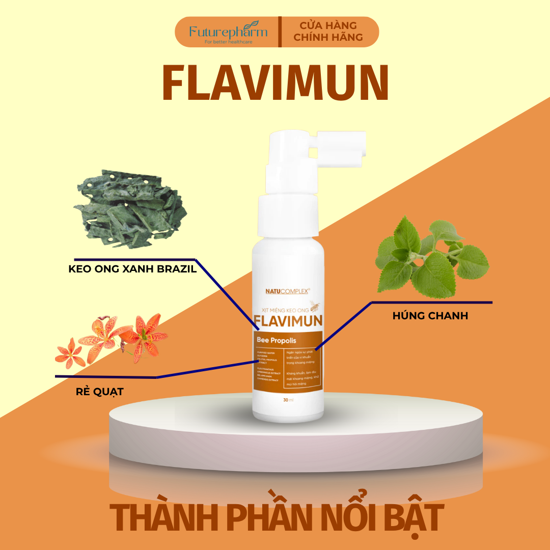 FLAVIMUN – Xịt họng keo ong xanh Brazil - Image 3