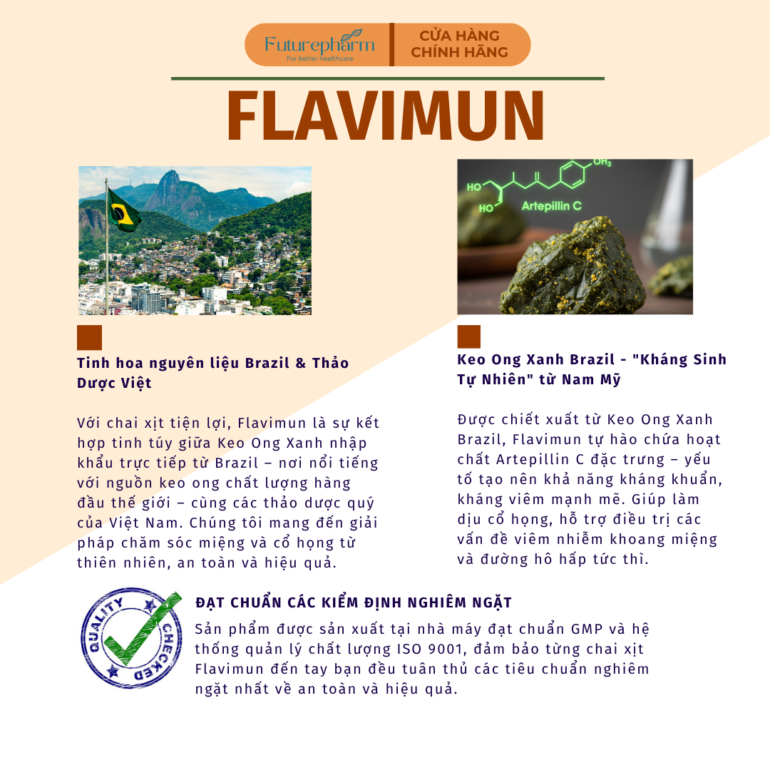 FLAVIMUN – Xịt họng keo ong xanh Brazil - Image 4