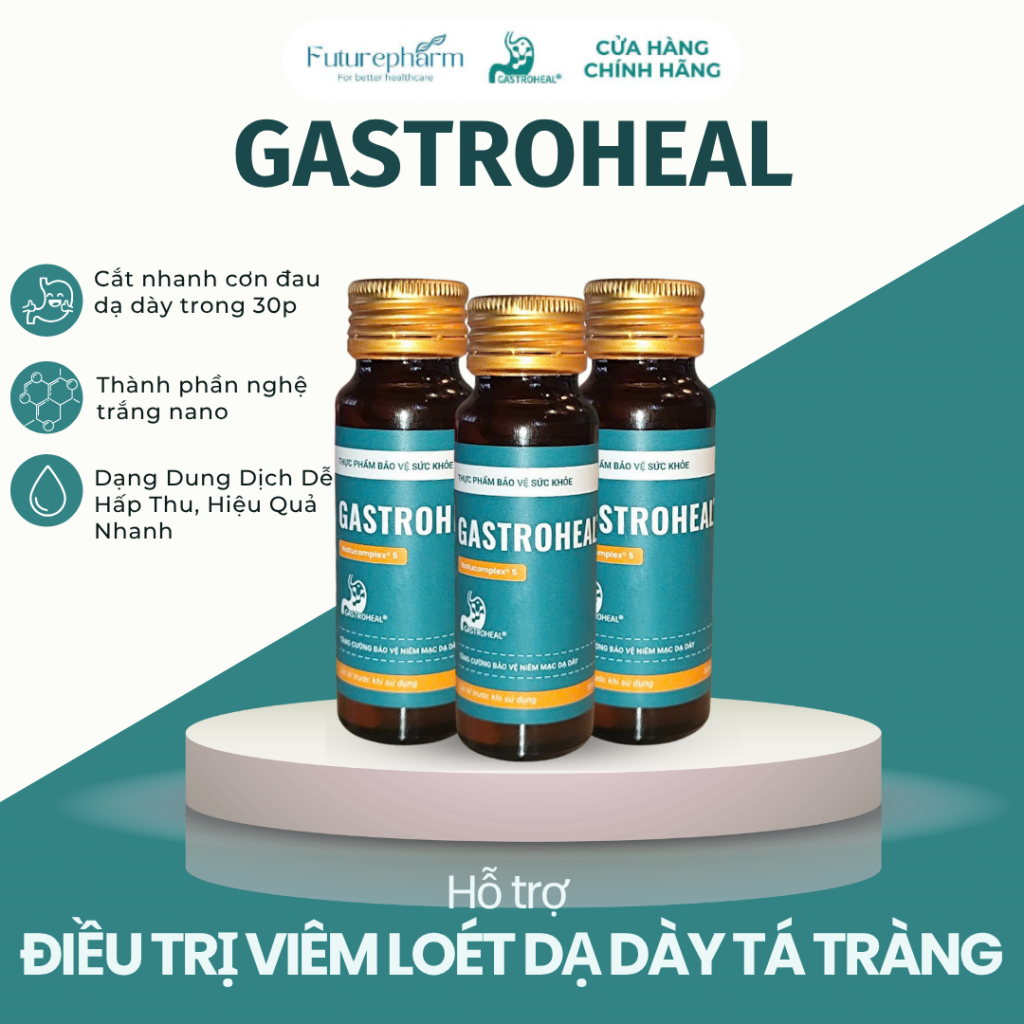 Gastroheal hỗ trợ điều trị viêm loét dạ dày tá tràng