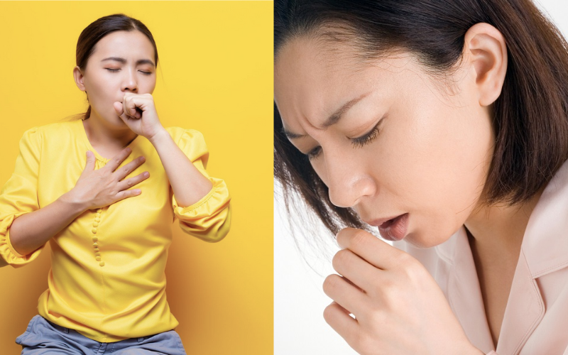 Người bị ho dai dẳng kéo dài do viêm họng hoặc cảm lạnh – triệu chứng thường gặp ở người có sức đề kháng yếu